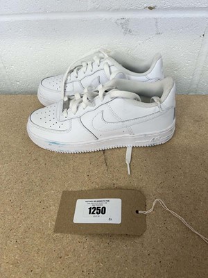 Lot 1250 - Nike Air Force 1 trainers size UK 5.