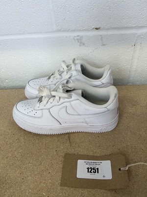 Lot 1251 - Nike Air Force 1 trainers size UK 4.
