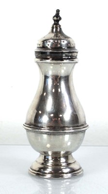 Lot 324 - A silver pepper of bulbous form, maker SI Ltd.,...