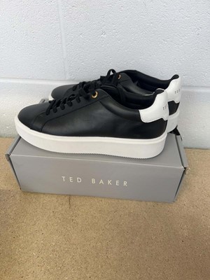 Lot 1280 - Boxed pair of Ted Baker trainers size UK 8