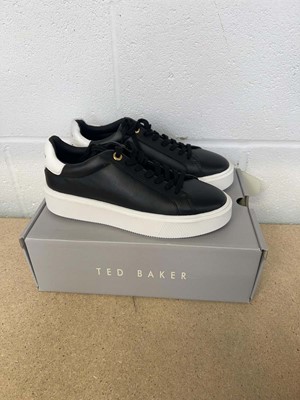 Lot 1281 - Boxed pair of Ted Baker trainers size UK 5