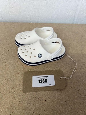 Lot 1286 - Pair of children's Crocs infant size UK 7