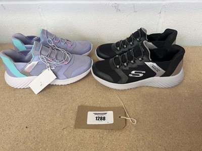Lot 1288 - x2 pairs of children's Skechers hands free...