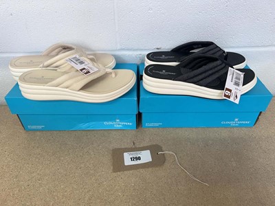 Lot 1290 - x2 boxed pairs of ladies Cloudsteppers by...