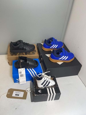 Lot 1956 - 5x Boxed pairs of children's Adidas trainers...