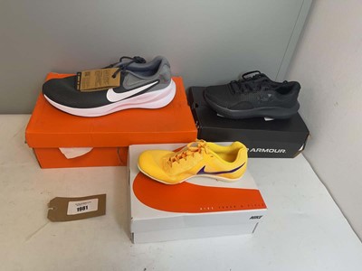 Lot 1981 - 3x Boxed pairs of trainers to include Under...