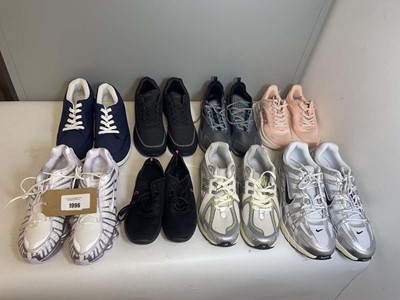 Lot 1996 - 8x Pairs of trainers to include Nike, Hoka,...