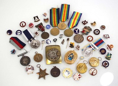 Lot 52 - A group of medals including five Victory, one...