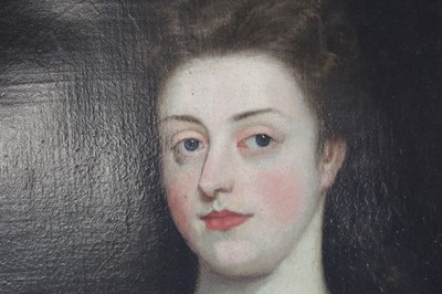 Lot 17th Century School, A half-length portrait of...