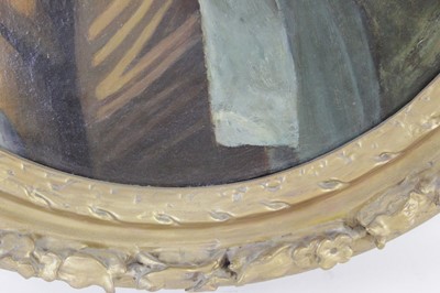 Lot 17th Century School, A half-length portrait of...