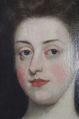 Lot 17th Century School, A half-length portrait of...