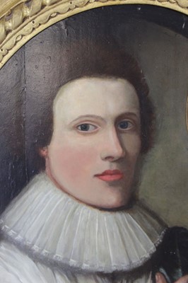 Lot 17th Century School, A half-length portrait of...
