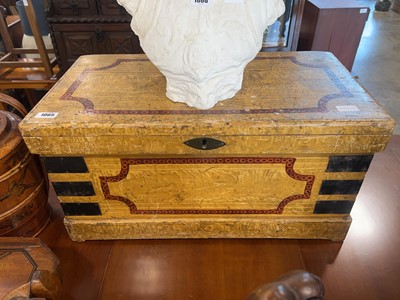 Lot 1065 - Decorative wooden storage box
