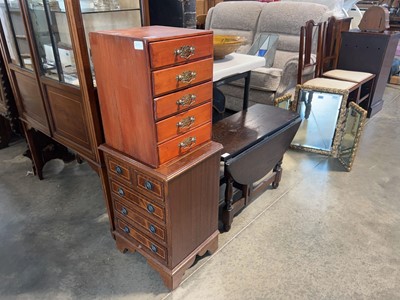 Lot 1067 - 3 pieces of furniture including drop leaf...