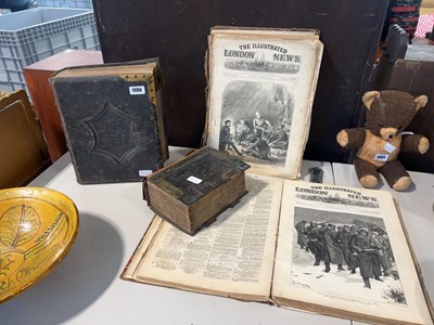 Lot 1086 - Family Bible, 2 bound copies of The London...