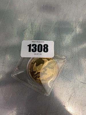 Lot 1308 - United States of America 10oz fine gold $50 coin