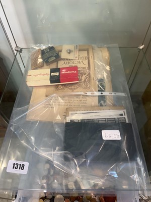 Lot 1318 - Parcel of ephemera and souvenirs including...