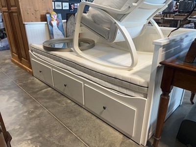 Lot 1331 - Modern Ikea day bed with pullout guest bed and...