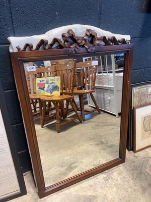 Lot 1345 - 2 rectangular wall mirrors set within...