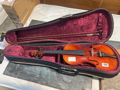 Lot 1365 - Boosey & Hawkes 400 series violin in fitted...