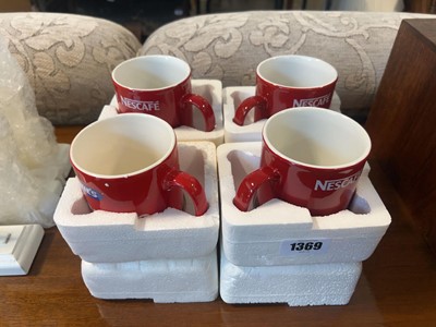 Lot 1369 - 4 mugs including 3 Nescafe and 1 McVitie's