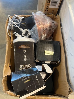 Lot 1377 - Box of Home Life Flexi Desk Lamps and other...