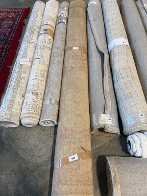 Lot 1402 - Traditional style rug on a yellow ground