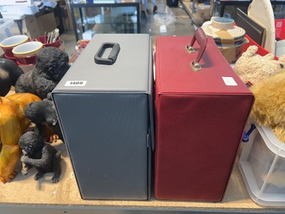 Lot 1409 - 2 record cases and the contents of various...