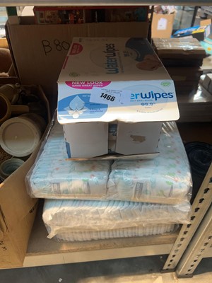 Lot 1466 - Nappy and wipe multi packs