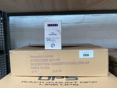Lot 2036 - Box containing 20 packs of Consortium 50 piece...
