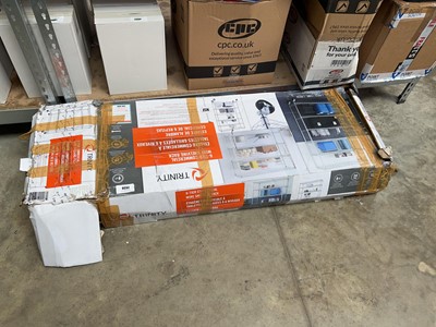 Lot 2038 - Boxed Trinity 6 tier chrome mobile shelving rack