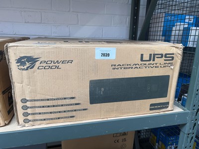 Lot 2039 - Boxed power Cool 3000 VA UPS rack mount line...