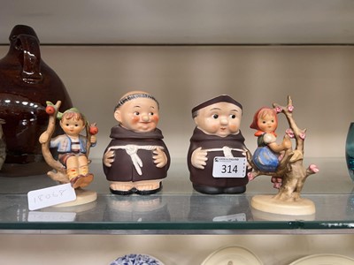 Lot 314 - Two Goebel Hummel figures of young children...