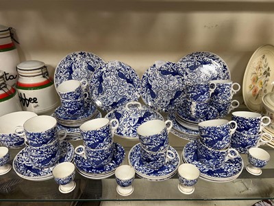 Lot 317 - A selection of Royal Crown Derby Peacock Blue...