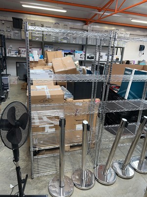 Lot 2051 - Chrome 5 tier shelving rack