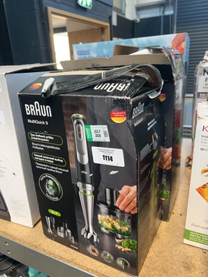Lot 1114 - 2 Braun Multiquick 9 hand blenders, each boxed