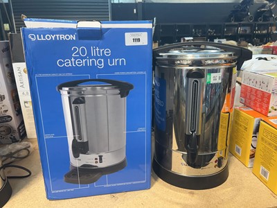 Lot 1119 - Loytron 20 Litre catering urn, boxed together...