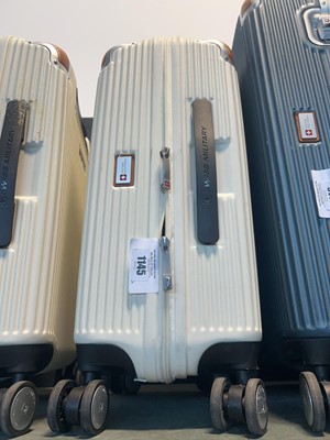 Lot 1145 - Swiss Military luggage case in cream