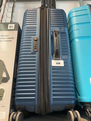 Lot 1158 - Samsonite luggage case set in metallic blue