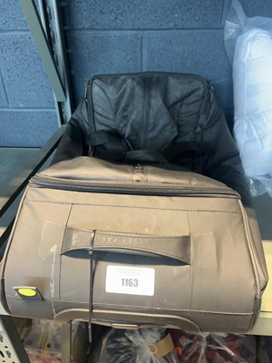 Lot 1163 - Delsey Paris wheeled luggage case in black
