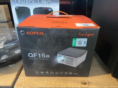 Lot 1174 - Aopen QF15A FHD LED projector, boxed