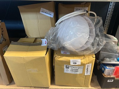 Lot 1178 - 6 boxed 20w plastic sphere speakers