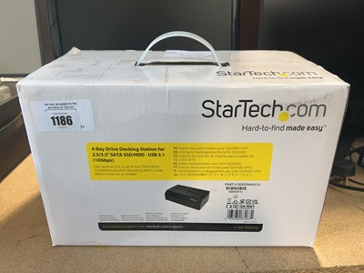 Lot 1186 - StarTech 4-bay drive docking station for 2.5/3....