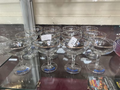 Lot 357 - Twelve original 1950s Babycham glasses
