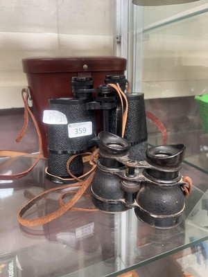 Lot 359 - A set of Karl Zeiss Jenoptam binoculars along...