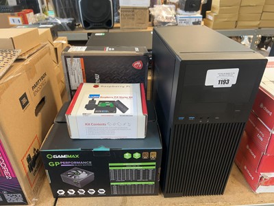 Lot 1193 - Computer case, 2 game Max GP performance black...