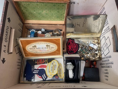 Lot 367 - An assortment of costume jewellery, wrist...