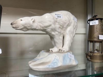 Lot 369 - A Czech ceramic polar bear by Amphora