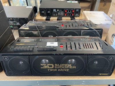 Lot 1197 - 2 Hitachi BD80 4 speaker various sound systems