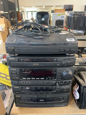 Lot 1198 - Aiwa Super T-base BBE audio system